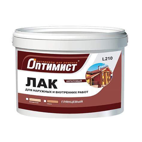 Купить "Лак для вн. и нар. работ Бесцветный глянцевый 1кг. L210" в ...