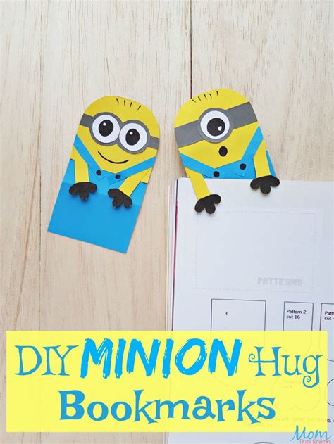 Diy Minion Hug Bookmarks A Minion Inspired Craft Bookmarks Handmade