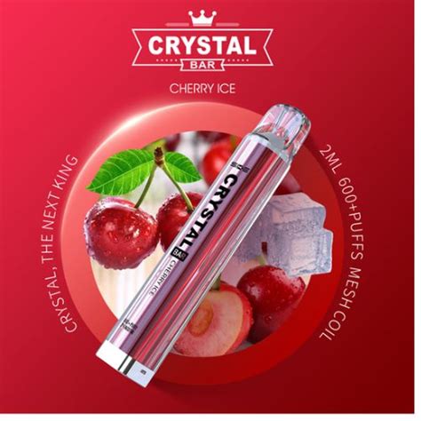 Einweg E Shisha Crystal Bar Cherry Ice Jetzt Online Kaufen