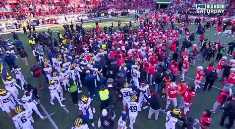 Report Michigan Ohio State Receive Punishments After Nasty Brawl