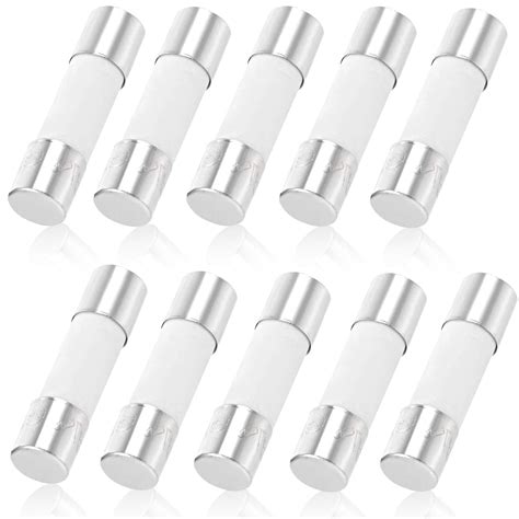 Ceramic Tube Fuses 10 PCS Fast Blow Ceramic Fuses Tubes 5x20mm 3 15A