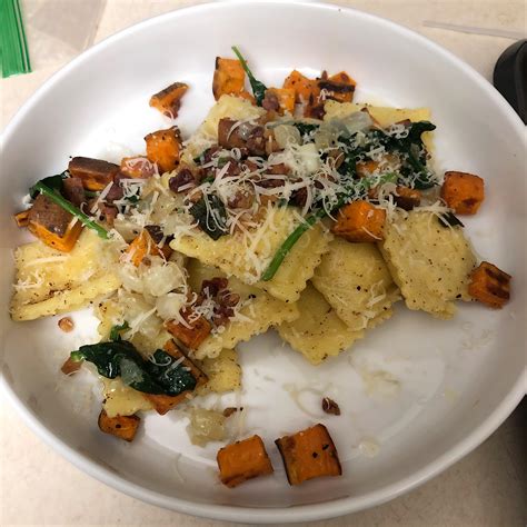 [Homemade] smoked mozzarella ravioli with sage and brown butter sauce