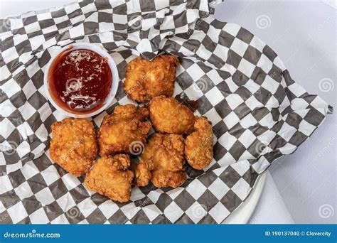 Chicken Nuggets with Dipping Sauce Editorial Image - Image of meal ...