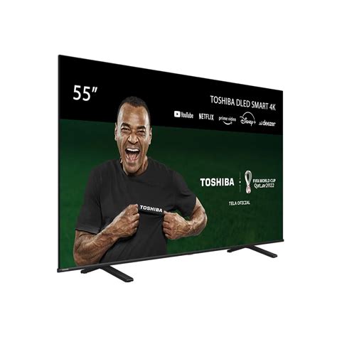 Smart TV 55 DLED 4K Toshiba TB011M 55C350LS VIDAA 3 HDMI 2 USB