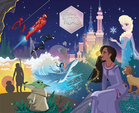 Disneys 100 Years Captured in Stunning Art - Sam's Disney Diary