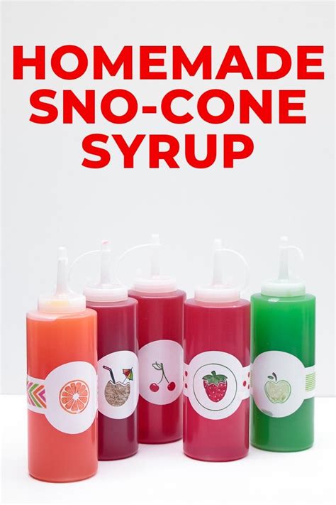 Snow Cone Syrup Recipe Made with 3 Ingredients