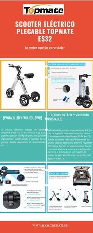 Topmate Es Folding Electric Scooter For Adults By Top Mate Issuu