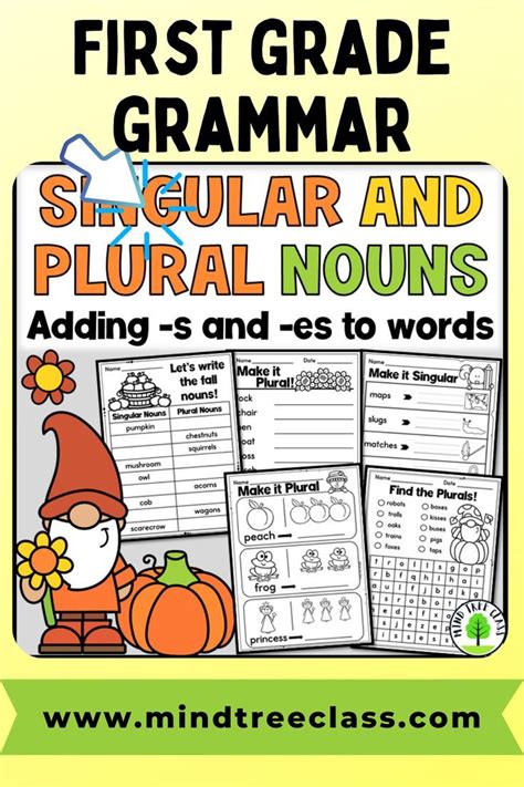 Singular And Plural Nouns Worksheets S Or Es Fall Plurals Singular And Plural Nouns