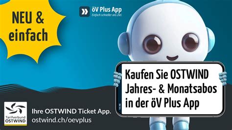 Mit öV Plus App OSTWIND Ticket oder Abo kaufen