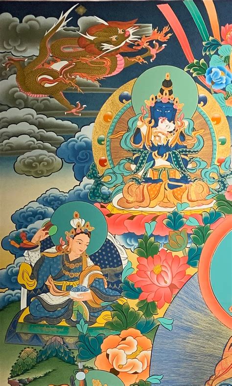 Large Eight Manifestations Padmasambhava Thangka Guru Rinpoche Thangka