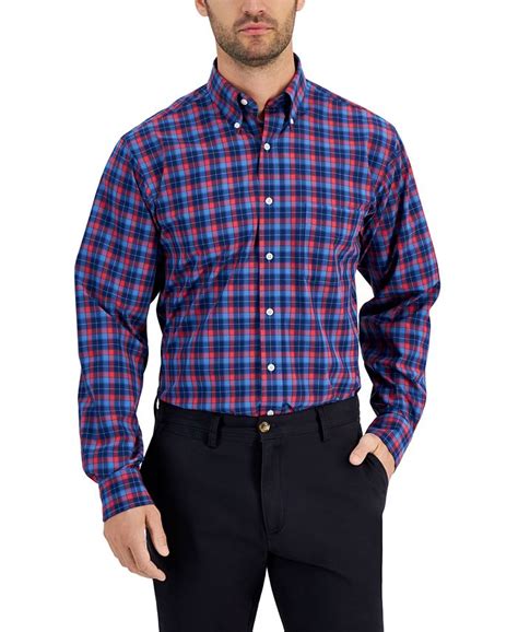 Club Room Mens Regular Fit Traveler Dress Shirt Created For Macys