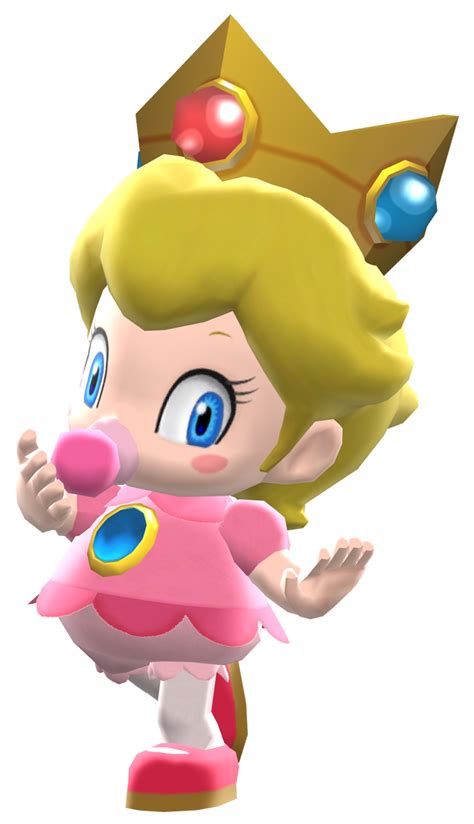 Mario Kart Wii Baby Peach Standing Pose Mmd By Supercarlosvillar