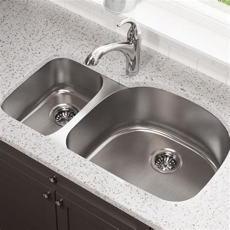 Mr Direct Undermount Stainless Steel In Double Bowl Kitchen Sink