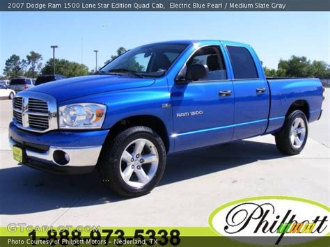 Electric Blue Pearl 2007 Dodge Ram 1500 Lone Star Edition Quad Cab