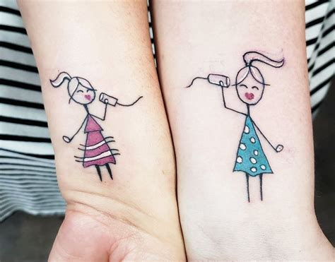 Dise Os De Tatuajes Para Esas Hermanas Inseparables Bff Tatuajes