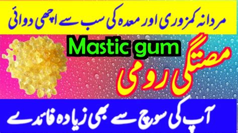 Mastagi Roomi Ke Fayde Mastic Gum Benefits Hakeem Farhan Nizamani