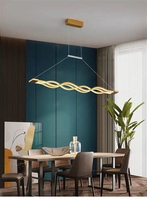 LIGTOP 100CM 39 3INCH Modern Pendant Lighting Remote Dimmable