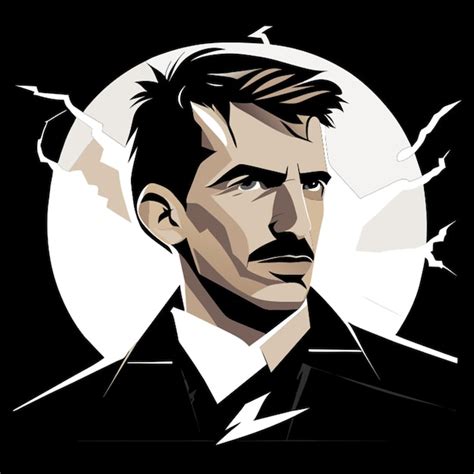 Premium Vector Nikola Tesla Vector Illustration