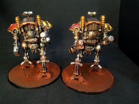 Armiger Warglaives Helverins Painted Imperial Knight Warhammer 40k