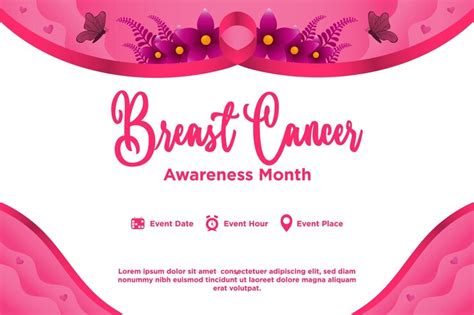 Premium Vector Vector Gradient Breast Cancer Awareness Month