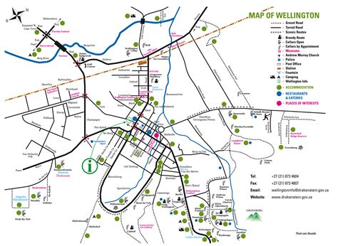 Wellington Map | Printable Maps of Wellington, Western Cape