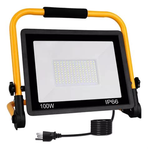 Luz Trabajo Led 100 W Portátil Impermeable Garaje Construcci Meses