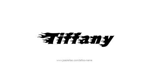 Tiffany Name Tattoo Designs