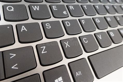 Close-up Detail of a QWERTY Keyboard of a Laptop PC Editorial ...