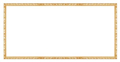 Premium Photo | Antique golden frame isolated on white background