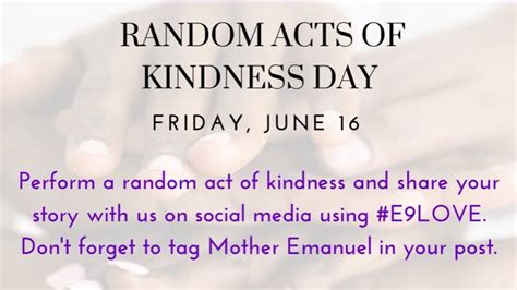 2023 Random Acts of Kindness | Mother Emanuel AMEC