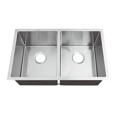 Handmade Brushed Stainless Steel Sink , 30 X 18 Undermount Sink With ...