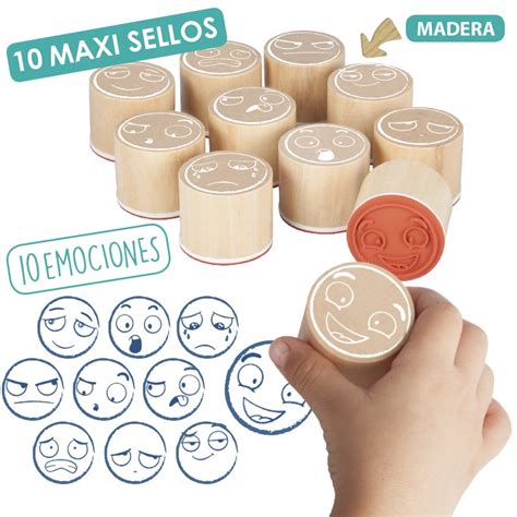 TIMBRES MAXI SELLOS DE LAS 10 EMOCIONES