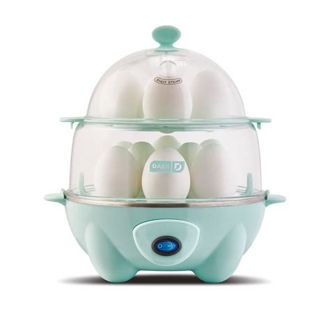 Dash Deluxe Egg Cooker For Hard Boiled Poached Scrambled Eggs Omelets Steamed Vegetables