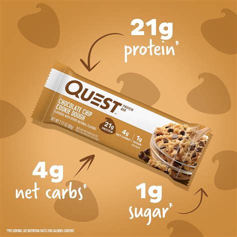 Quest Nutrition Barras De Prote Na De Masa De Galletas Con Alto