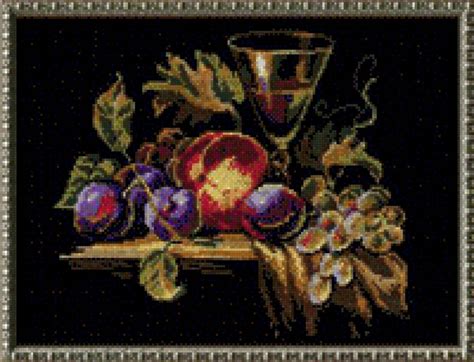 Схема вышивки «натюрморт дары лета» (№450708) - Вышивка крестом