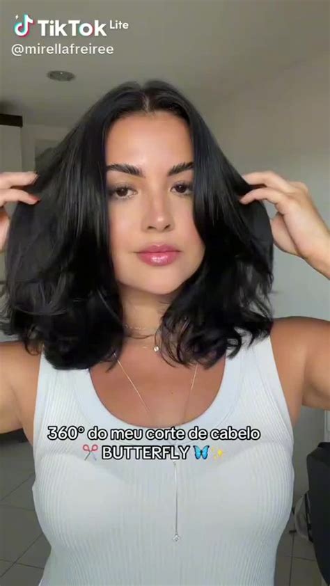 Corte Butterfly Curto Com Franja - Corte Butterfly Cabelo Curto