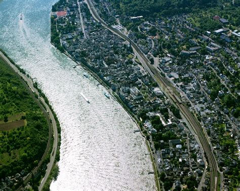 Boppard Aus Der Vogelperspektive Ortskern Am Uferbereich Des Rhein