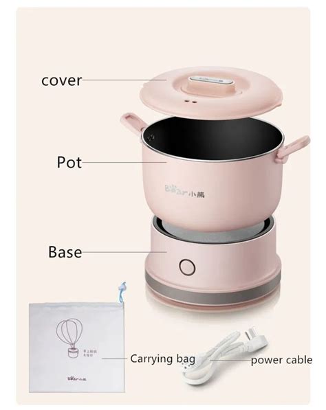 V Available Portable Electric Multi Cooker Mini Electric Hot Pot For Travel School Office