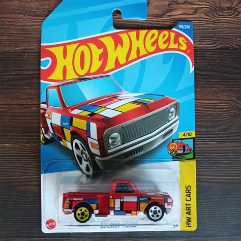 Jual HOT WHEELS 69 CHEVY PICKUP MERAH HW ART CARS Shopee Indonesia