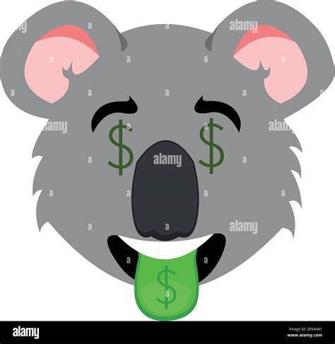 Koala tongue out Stock Vector Images - Alamy