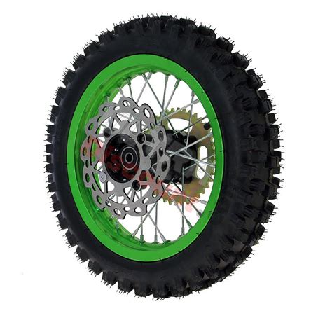 Roue Arri Re Compl Te Verte Pour Dirt Bike Agb Roues Compl Te