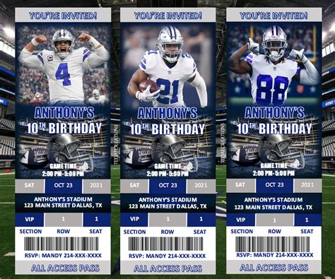 Dallas Cowboys Football Ticket