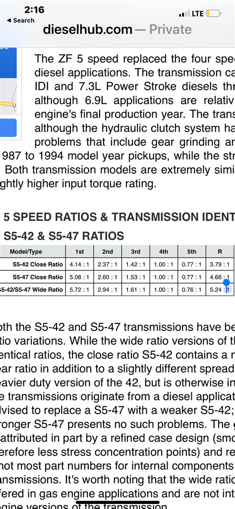 The Zf5 Comparison Thread Ford Power Stroke Nation