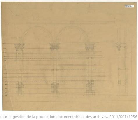 Plans du quart nord est du Quadrilatère Richelieu Salle ovale