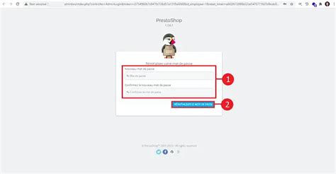 Comment Initialiser Le Mot De Passe Sur Prestashop LWS