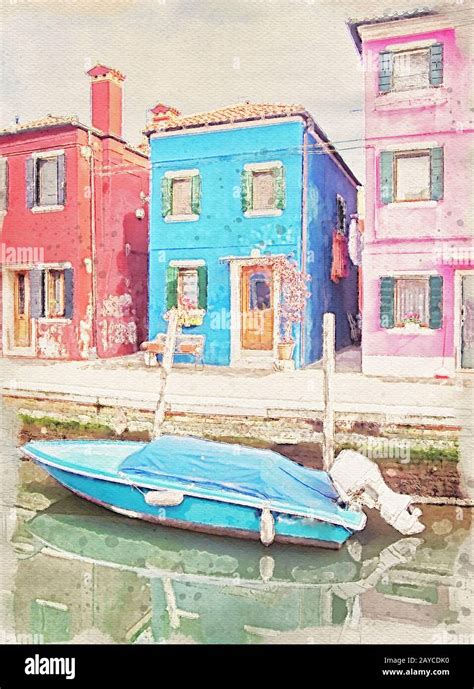 Canal boat painting hi-res stock photography and images - Alamy