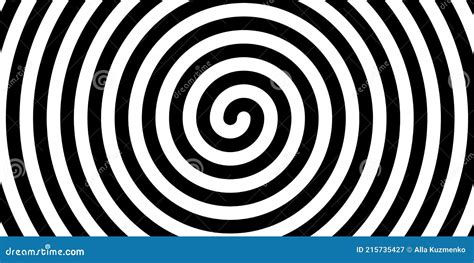 Swirl Hypnotic Black And White Spiral Monochrome Abstract Background