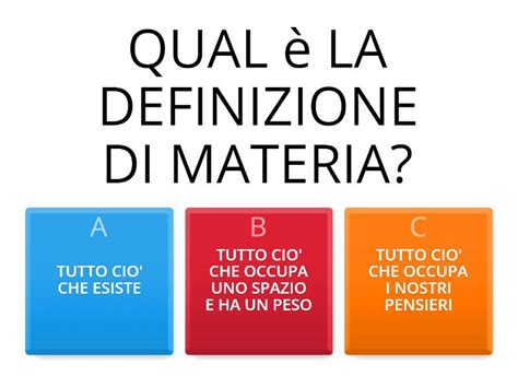 LA MATERIA Quiz