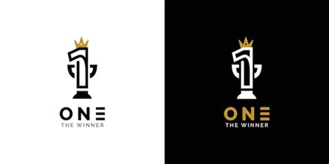 Premium Vector | One logo design The winner brand design concept