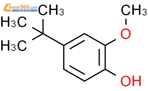 53894 31 8 4 tert butyl 2 methoxyphenol化学式结构式分子式molsmiles 960化工网